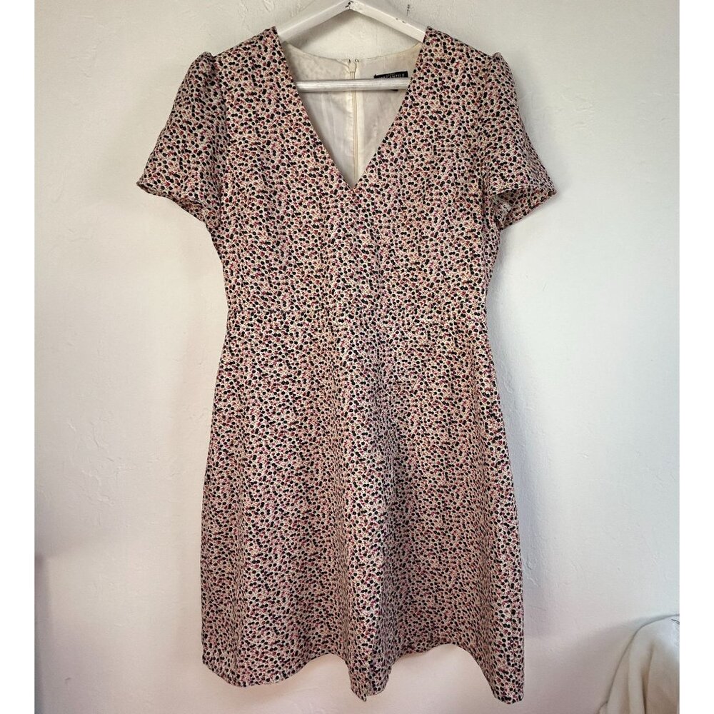 J.Crew Mercantile Womens V-Neck Floral Print Wrap A-Line Sundress Size 10 Multi